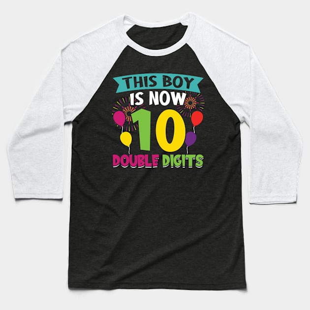 This boy is now 10 double digits Baseball T-Shirt by Peco-Designs